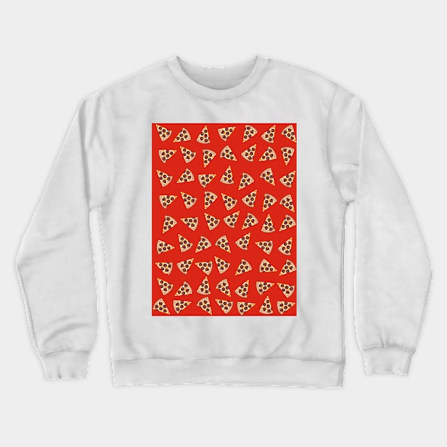 PIZZA Slice Red Crewneck Sweatshirt by SartorisArt1